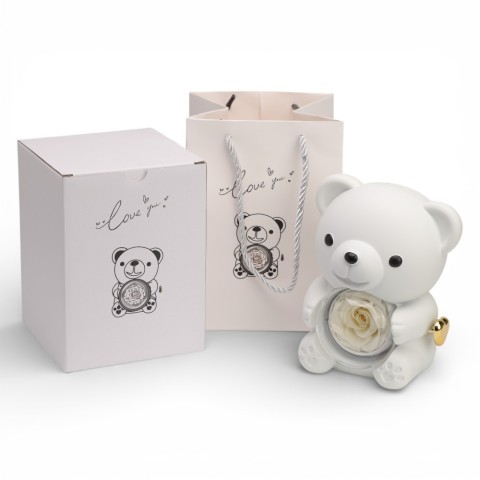 SCATOLA ORSETTO 12X13X16 BIANCA CROSA STAB.